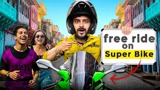 Giving Free Rapido Rides on Super Bike ( BMWs1000rr )🏍️