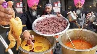 Old Monk Wala Bater Curry Rs.220 | Amritsar Street Food | Huge Quile Making
