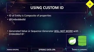 SPRING DATA JPA – 012 CUSTOM ID / EMBEDDED ID - #SPRING_DATA_JPA #SPRING_BOOT_3X