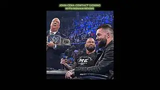 John Cena contact signing with Roman Reigns ✍️☠️ || Roman Icon || edit #shorts