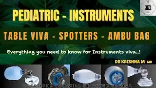 PEDIATRIC INSTRUMENTS FOR TABLE VIVA I AMBU BAG I SELF INFLATING BAG