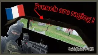 🐢 French get mad cause they got hit | Airsoft Gameplay