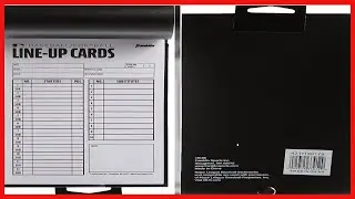 Franklin Sports MLB Baseball + Softball Lineup Cards - 25 Game Line Up Sheets Book