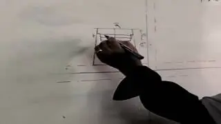رسم المساقط الهندسية لحقيبة يد
