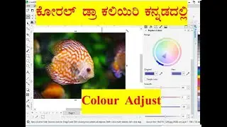#32 CorelDRAW 2021 in Kannada/Images Colour Adjust/Change Colour Image to Black and White Image