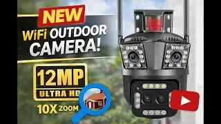 2 Lens 12 MP Outdoor Wifi CCTV Camera Unboxing & Review Vlog #techporium #vlog #shorts #fyp #tiktok