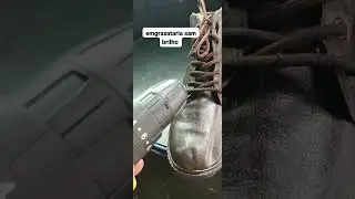 Como lustrar sapato com parafuradeira 