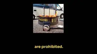 Propane Fire Pit for Cozy Evening Relaxation | Outdoor Fire Pit for RV & Patio
