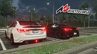 Assetto Corsa Infiniti Q50 x Infiniti Q60 Cutting Up On TGA Southern State Parkway | G920
