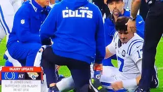 DANIEL JONES INJURY (ACHILLES) INDIANAPOLIS COLTS VS. JACKSONVILLE JAGUARS: NFL WEEK 14: DECEMBER 7,
