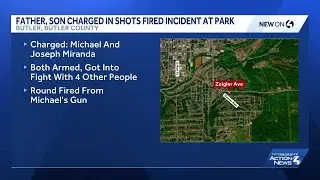 Father, son accused of pointing gun at group, firing shot near Butler County park