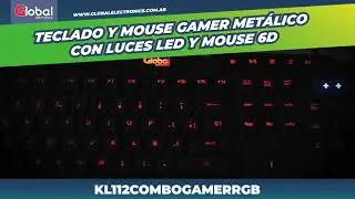 GLOBAL - Combo de Teclado y Mouse gamer KL112
