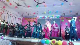 Girls fusion dance at 38th annual day celebration in B.K.M