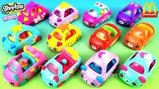 2019 McDONALD'S SHOPKINS CUTIE CARS HAPPY MEAL TOYS FULL SET 12 6 KIDS SPIDER-MAN WORLD USA UNBOXING
