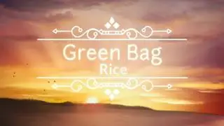 Green bag rice. Promo- Nava India Exports.