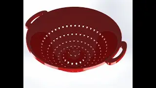 SOLIDWORKS of basket (Fill Pattern and Deform)