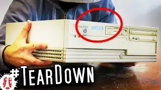 TEARDOWN! Looking Inside An Old 90s PC Computer For Parts To Recover And Reuse #DIY #Upcycling