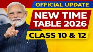 Mp Board yearly exam 2026 time table || varsik pariksha original time table 2026 ||