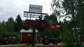 Juhannus 2018 tolppatraktorin starttaus