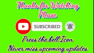 Best Green screen Subscribe Bell Icon click effect 2020 - Download link