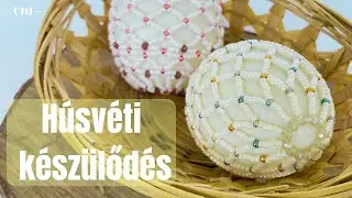 Húsvéti tojás díszítés | Gyöngyfűzés