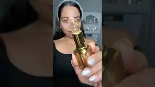 Glossy but transferproof color changing lipstick with gold crystals??