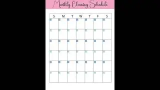 Cleaning Planner, Cleaning Checklist Cleaning Schedule Monthly Cleaning, Cleaning Planner Printable
