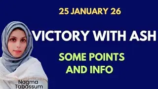 #victorywithash Info & points victory with Ash #nagmatabassum #onpassive 