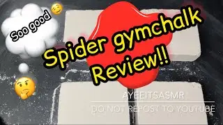 Spiders ASMR GYM CHALK REVIEW! ITS GREAT!!!