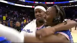Sixers Tyrese Maxey & VJ Edgecombe Joke About Hating Each Other After Sideline Argument Caught 