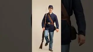 Civil War Union Soldier, 1862 &mdash; Restored & Animated 🇺🇸  #animated #history #restored #civilwar