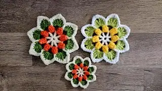 Красивый вязаный крючком цветок для начинающих
