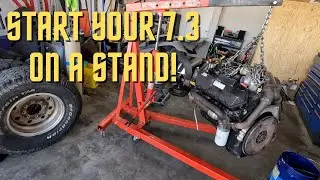Starting a 7.3 on an engine ground (stand)