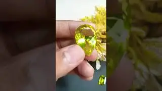 Natural Lemon Quartz Gemstone 💎#gems #gemstones #jewelry #earrings #necklace #jaipur #india #viral