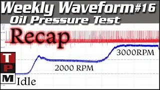 Weekly waveform 16 recap - oil pressure test