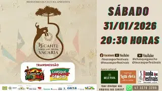 Transmiss&atilde;o do Festival 15&ordm; Cante uma Can&ccedil;&atilde;o em Vacaria - RS