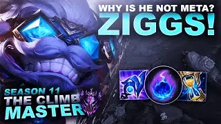 WHY IS ZIGGS NOT A META MID? - Climb to Master S11 | League of Legends