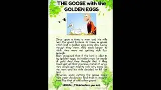 The Goose That Laid The Golden Egg | Short English  Moral Stories #shorts