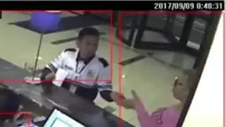 Kenneka Jenkins: Security Guard & Pink  Hoodie: Crown Plaza Hotel Front Desk Security Footage #J4K