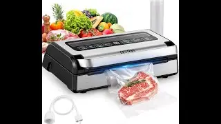 OSTBA 180W Vacuum Sealer Machine, 12-in-1 Double Pump Food Saver with Built-in Cutter & Bag Storage