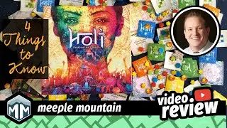 Holi: Festival of Colors - 4 Things You Need to Know - Review. - Boardgame Brody