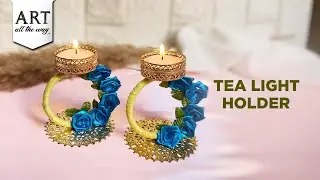 Tea Light Holder | DIY Diwali Decor | Diwali Craft Ideas | DIY Candle Holder | @VENTUNOART