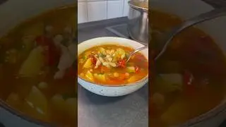 Быстрый, вкусный и питательный бобовый суп 😋 #бобовыйсуп #суп #супрецепт #быстровкусно #рек