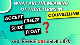 FREEZE , FLOAT & SLIDE Options in Jossa Counselling | Jossa Counselling 2020