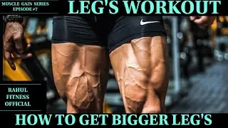 COMPLETE LEGS WORKOUT FOR MASS GAIN | Rahul fitness Official
