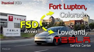 FSD v14.2.2.3 - Fort Lupton to Tesla's Loveland service center. (Full Drive w/chapters)