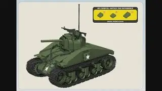 COBI Small Army WWII 2437 M4 Sherman - instruction timelapse