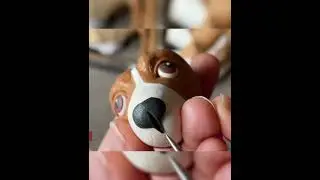 Happy  Beagle !  Clay Beagle ! | Polymer Clay Beagle