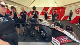 Haas F1 Team VF24 engine start up and testing | FOS 25
