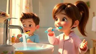 Brushing Teeth Song | Bedtime Routine & Nursery Rhyme for Kids | Super Happy Kids